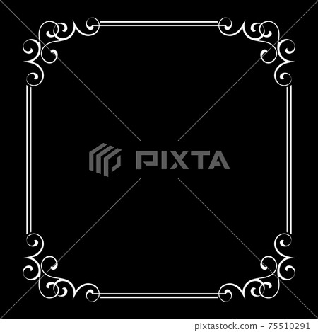 Decorative frame Elegant vector element for design  75510291