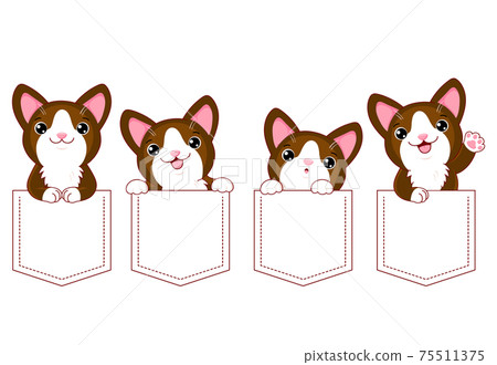 Cute cartoon animals pocket set Cute cartoon animals pocket set 75511375