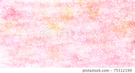 Sakura spring watercolor background 75512199