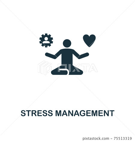 Stress Management creative icon. Simple element illustration. Stress Management concept symbol design from soft skills collection. Perfect for web design, apps, software, print. Stress Management creative icon. Simple element illustration. Stress Management concept symbol design from soft skills collection. Perfect for web design, apps, software, print. 75513319