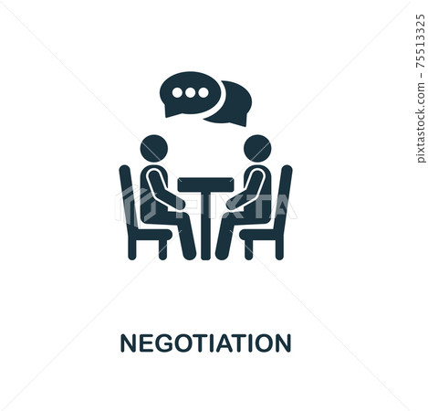 Negotiation creative icon. Simple element illustration. Negotiation concept symbol design from soft skills collection. Perfect for web design, apps, software, print. Negotiation creative icon. Simple element illustration. Negotiation concept symbol design from soft skills collection. Perfect for web design, apps, software, print. 75513325