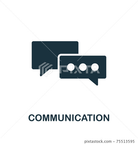 Communication vector icon symbol. Creative sign from seo and development icons collection. Filled flat Communication icon for computer and mobile 75513595