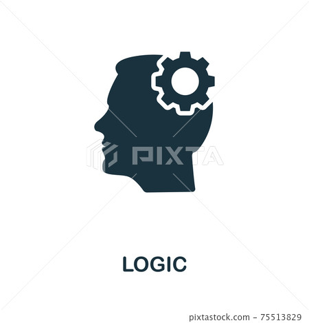 Logic vector icon symbol. Creative sign from... - Stock Illustration ...