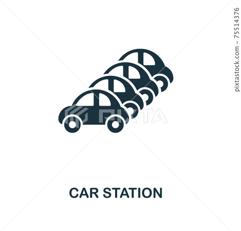 Car Station icon. Premium style design from icon collection. UI and UX. Pixel perfect Car Station icon for web design, apps, software, print usage. 75514376
