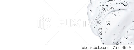 Transparent gel on a white background. Transparent gel on a white background. 75514669
