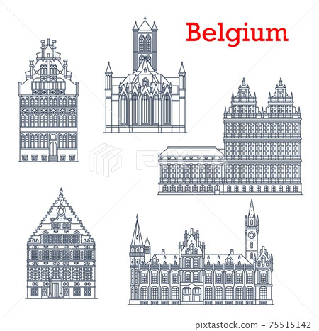 Belgium travel landmarks, architecture of Ghent 75515142