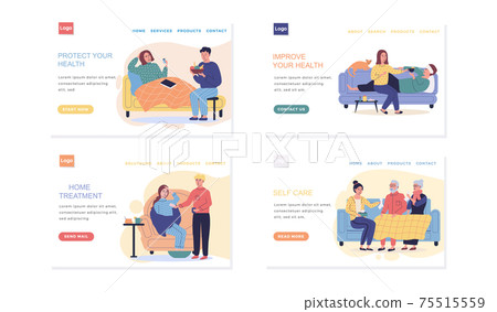 Set of web pages about joint pastime on self-medication. People treated during illness at home Set of web pages about joint pastime on self-medication. People treated during illness at home 75515559