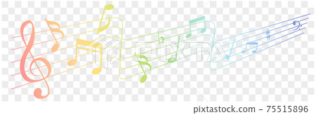 Musical note sheet music symbol Musical note sheet music symbol 75515896