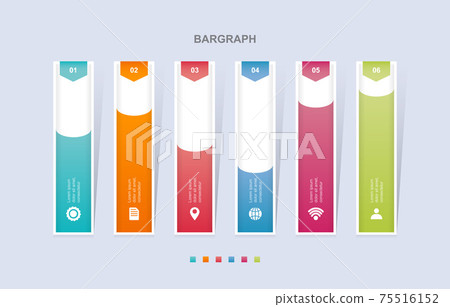 Bar Chart Graph Diagram Statistical Business Infographic Element Template 75516152