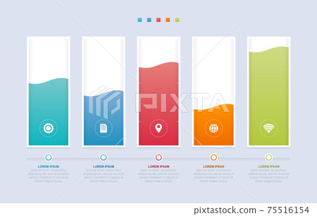 Bar Chart Graph Diagram Statistical Business Infographic Element Template 75516154