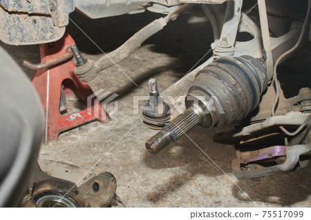 Lower Arm Ball Joint and Outer CV Joint and Brake Caliper and Outer Tie Rod End Lower Arm Ball Joint and Outer CV Joint and Brake Caliper and Outer Tie Rod End 75517099