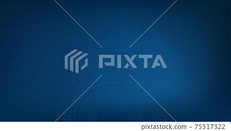 vector blue blur background with circles or dashed rings. Stock Vector illustration 75517322