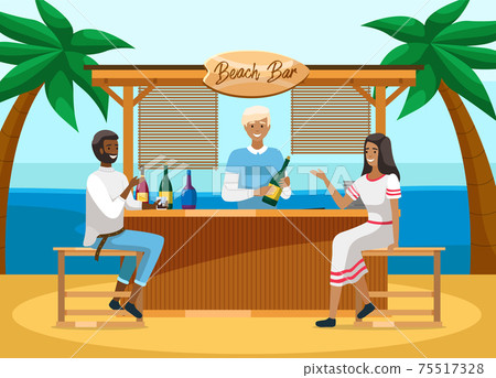 Drinking coffee and eating in street cafe. Friends meeting. Crowded outdoor restaurant or bar in city Drinking coffee and eating in street cafe. Friends meeting. Crowded outdoor restaurant or bar in city 75517328