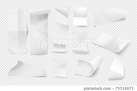 Bills blank. Empty receipt, isometric paper sheets. 3D atm tickets, market vouchers or payment documents vector templates Bills blank. Empty receipt, isometric paper sheets. 3D atm tickets, market vouchers or payment documents vector templates 75518071