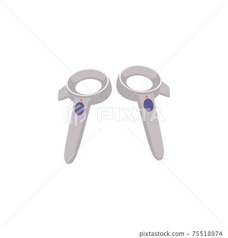 Equipment for gaming systems of augmented virtual reality a vector illustration. Equipment for gaming systems of augmented virtual reality a vector illustration. 75518974