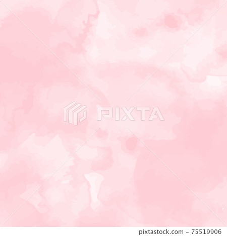 Panoramic texture of realistic red watercolor on a white background - Vector 75519906