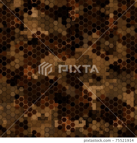 Texture military camouflage seamless pattern. Abstract army vector illustration Texture military camouflage seamless pattern. Abstract army vector illustration 75521914