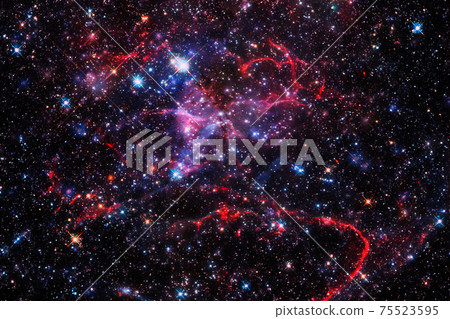 Endless universe. Elements of this image furnished by NASA. 75523595