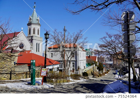 Omisaka and Catholic Motomachi Church (Hakodate no Saka) Omisaka and Catholic Motomachi Church (Hakodate no Saka) 75524364
