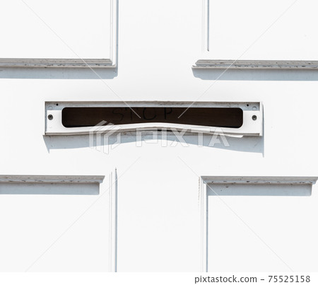 Old letterbox in the door, traditional way of delivering letters to the house, old mailbox Old letterbox in the door, traditional way of delivering letters to the house, old mailbox 75525158