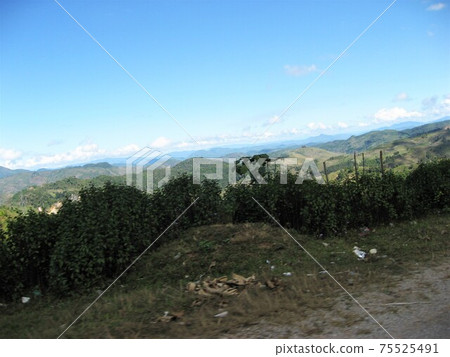 Car window from Vang Vieng, Laos to Luang Prabang (Luang Prabang). 75525491