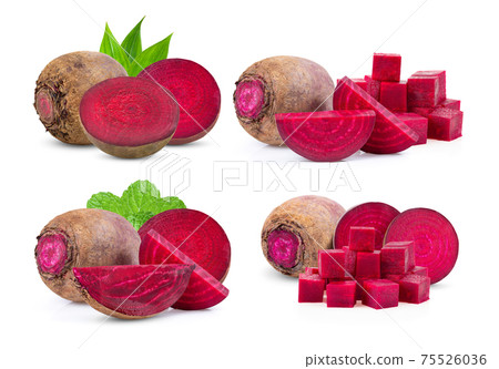 beetroot vegetables on white background 75526036