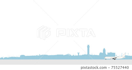Haneda airport and airliner 75527440