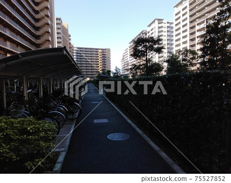 Bicycle parking lot for apartment 75527852