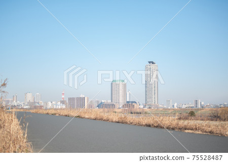 東京都北區荒川河床長廊/下野 75528487