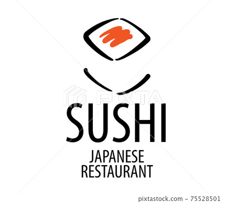 Vector logo of Japanese food on a white background 75528501