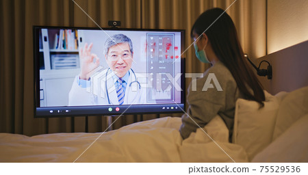 Telemedicine concept with webcam 75529536