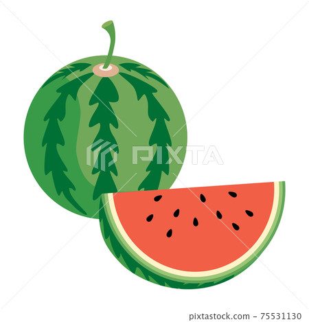Illustration of red watermelon Illustration of red watermelon 75531130