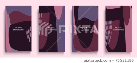 Social media stories and post creative art concept for web, graphic design. Geometric doodle minimalist pattern abstract background. Modern poster template vector illustration set. Trendy bright color Social media stories and post creative art concept for web, graphic design. Geometric doodle minimalist pattern abstract background. Modern poster template vector illustration set. Trendy bright color 75531196