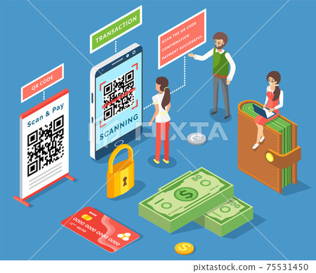 Concept of electronic bill and online bank.... - Stock Illustration ...