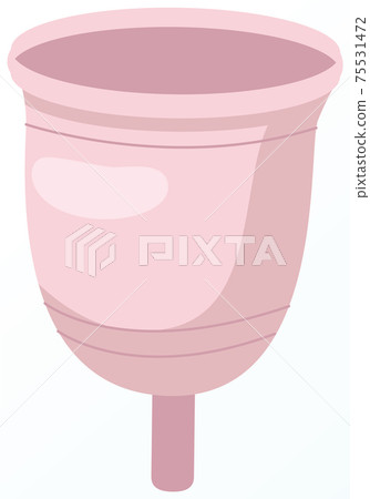 Eco friendly washable menstrual cup. Zero waste supplies for personal hygiene. Sustainable lifestyle 75531472