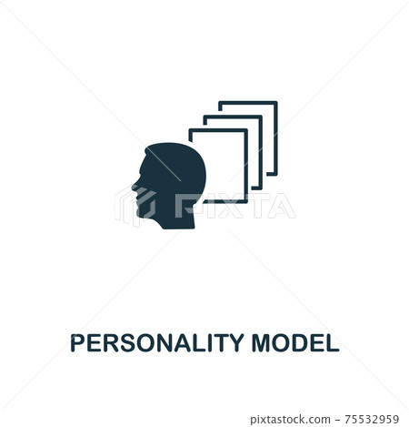 Personality Model icon. Premium style design from personality icon collection. Pixel perfect Personality Model icon for web design, apps, software, print usage 75532959