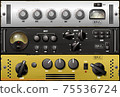 Realistic virtual equalizers and compressors. Vector. 75536724