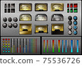 A set of elements for the equalizer. Vector. 75536726