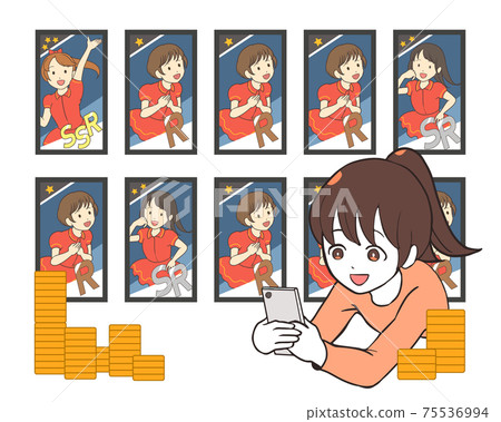 女孩偶像系統,可為遊戲連續收取10個gachas 女孩偶像系統,可為遊戲連續收取10個gachas 75536994