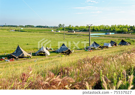 Gypsy camp in Dorobantu - Romania 75537027
