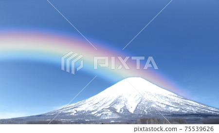 江戶富士上空的七色彩虹 江戶富士上空的七色彩虹 75539626
