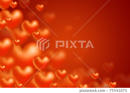 Valentine's material An image of an orange three-dimensional heart springing up from diagonally below left. Valentine's material An image of an orange three-dimensional heart springing up from diagonally below left. 75541073