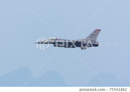 美國空軍F-16演示隊低空飛行 75541862