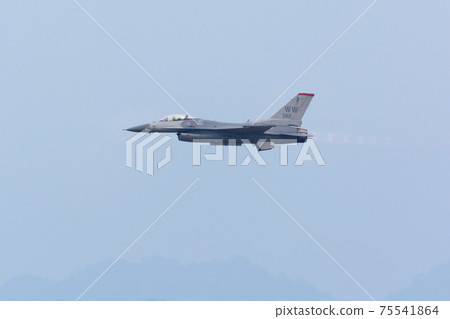 美國空軍F-16演示隊低空飛行 75541864