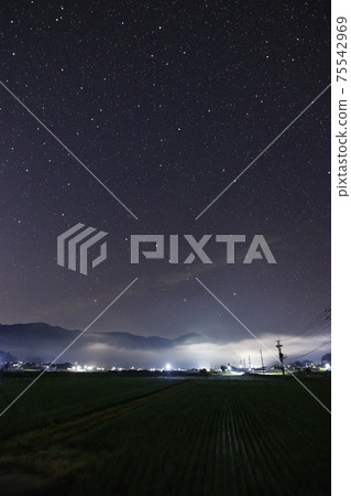 初夏的星空:下沉在山上的北斗七星 初夏的星空:下沉在山上的北斗七星 75542969