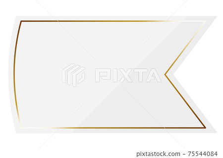 Carp streamer frame white & gold - Stock Illustration [75544084] - PIXTA