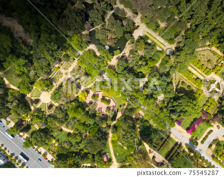 Parque de Maria Luisa — Maria Luisa Park in Seville, view from above. Andalusia, Spain Parque de Maria Luisa — Maria Luisa Park in Seville, view from above. Andalusia, Spain 75545287