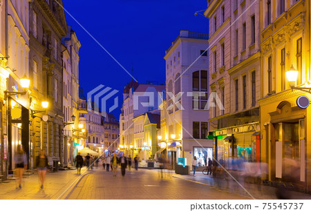 Torun streets at twilight Torun streets at twilight 75545737