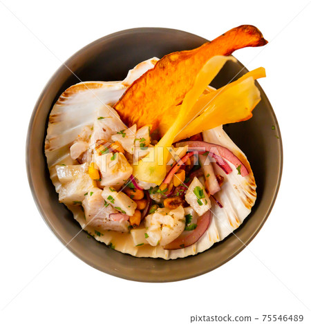 Savory seafood ceviche with shrimps Savory seafood ceviche with shrimps 75546489
