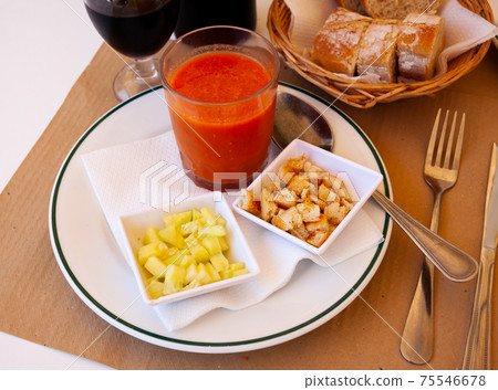 Gazpacho is a cold spanish soup from tomatoes, nobody Gazpacho is a cold spanish soup from tomatoes, nobody 75546678